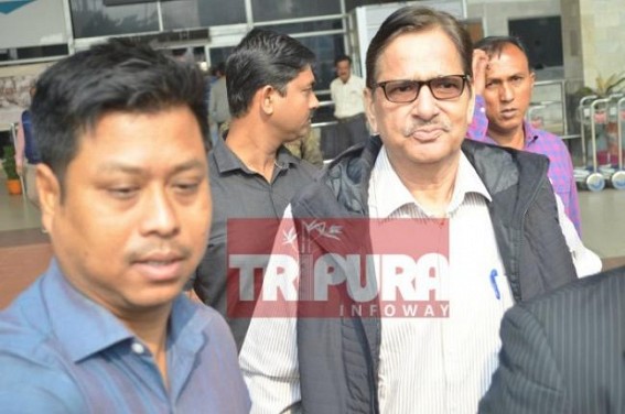 Fearless, smiling face of Y.P. Singh caught in camera at Agartala Airport